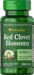 Puritan's Pride, Квітки червоної конюшини, 430 мг, 100 капсул (PTP-15131), фото
