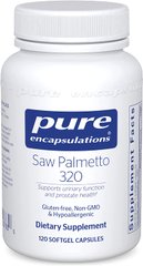 Со Пальметто (Серено), Saw Palmetto, Pure Encapsulations, 320 мг, 120 капсул, (PE-00783), фото