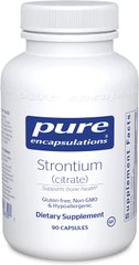 Pure Encapsulations, Стронцій (цитрат), Strontium (citrate), для підтримки здоров'я кісток, 90 капсул (PE-00830), фото