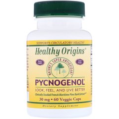 Пікногенол, Healthy Origins, 30 мг, 60 капсул, (HOG-41354), фото