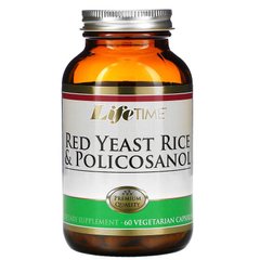 LifeTime Vitamins, червоний ферментований рис та полікозанол, 60 вегетаріанських капсул (LIF-29011), фото