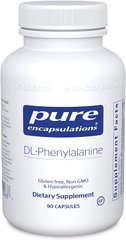 DL-фенілаланін, DL-Phenylalanine, Pure Encapsulations, 90 капсул (PE-00263), фото