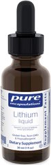Pure Encapsulation, рідкий літій, 2000 мкг, 30 мл (PE-02221), фото