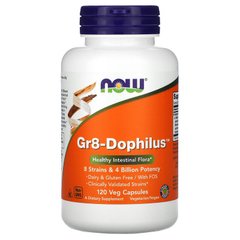Now Foods, Gr8-Dophilus, 120 вегетаріанських капсул (NOW-02910), фото