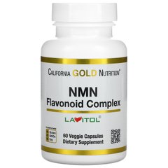 California Gold Nutrition, NMN, комплекс з флавоноїдами, 60 рослинних капсул (CGN-01922), фото