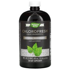Nature's Way, Chlorofresh, жидкий хлорофилл, без добавок, 132 мг, 473,2 мл (NWY-03502), фото
