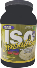 Ultimate Nutrition, ISO Sensation, Изолят сывороточного протеина, замороженный банан, 910 г (ULN-00293), фото