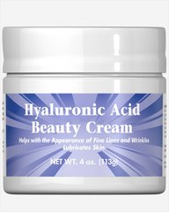Крем с гиалуроновой кислотой Puritan's Pride, Nature Smart HyaLuronic Acid Beauty Cream, 113 г (PTP-15479), фото