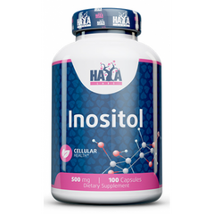 Haya Labs, Инозитол, 500 мг, 100 капсул (820213), фото