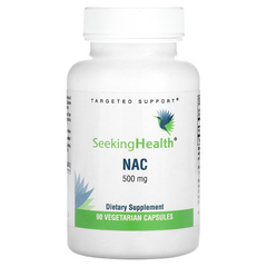 Seeking Health, NAC (N-ацетил-L-цистеин), 500 мг, 90 вегетарианских капсул (SKH-52072), фото