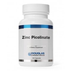 Цинк пиколинат, Zinc Picolinate, Douglas Laboratories, 50 мг, 100 капсул (DOU-07440), фото