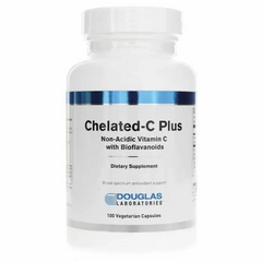 Витамин С плюс, Chelated-C Plus, Douglas Laboratories, хелатный, 100 вегетарианских капсул (DOU-97946), фото