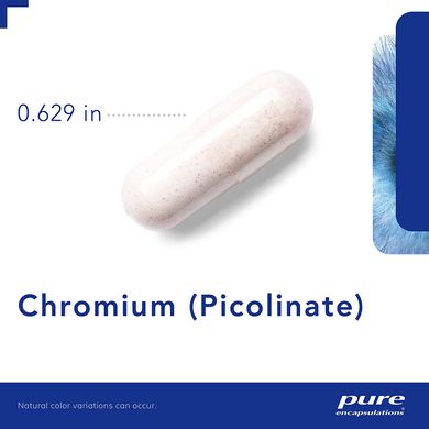 Pure Encapsulations, хром пиколинат, 500 мкг, 60 капсул (PE-00062), фото