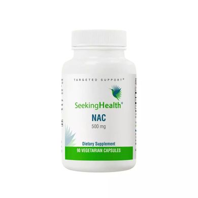 Seeking Health, NAC (N-ацетил-L-цистеїн), 500 мг, 90 вегетаріанських капсул (SKH-52072), фото