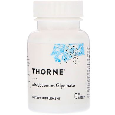 Thorne Research, Гліцинат молібдену, 1 мг, 60 капсул (THR-00342), фото