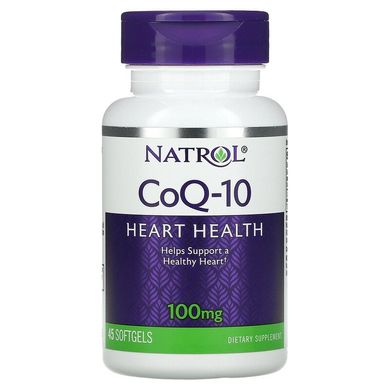 Natrol, CoQ-10, 100 мг, 60 гелевых капсул (NTL-04078), фото