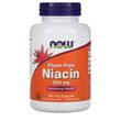 Now Foods, Ниацин, не вызывающий покраснений, 250 мг, 180 растительных капсул (NOW-00484)