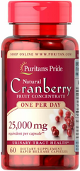 Клюква, Cranberry, Puritan's Pride, 1 на день, 60 капсул (PTP-19877), фото