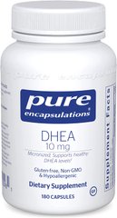 ДГЭА, DHEA, Pure Encapsulations, 10 мг, 180 капсул, (PE-00098), фото