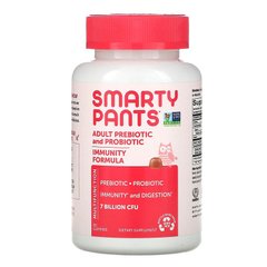 SmartyPants, пребиотики и пробиотики для взрослых, клубничный крем, 7 млрд КОЕ, 60 жевательных таблеток (SMA-02301), фото