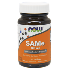 Аденозилметионин, SAM-e, Now Foods, 100 мг, 30 табл., (NOW-00135), фото
