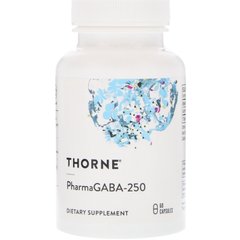 Thorne Research, PharmaGABA-250, 250 мг, 60 капсул (THR-66201), фото