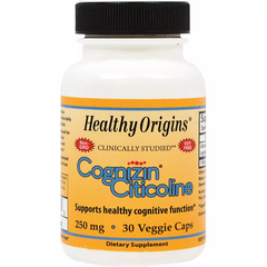 Когницин цитиколина, Cognizin Citicolinee, Healthy Origins, 250 мг, 30 капсул (HOG-42022), фото