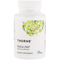 Никотинамид рибозид, Nicotinamide Riboside, Thorne Research, 250 мг, 60 капсул, (THR-00633), фото