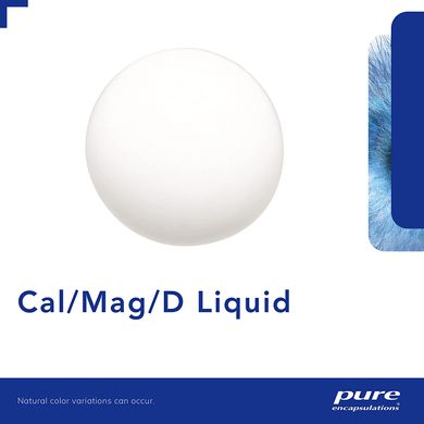 Кальций/Магний/Витамин D в форме жидкости, Cal/Mag/D liquid, Pure Encapsulations, 480 мл (PE-01442), фото