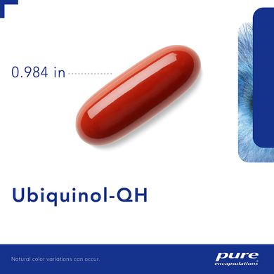 Убіхінол-QH, Ubiquinol-QH, Pure Encapsulations, 100 мг, 60 капсул (PE-01109), фото