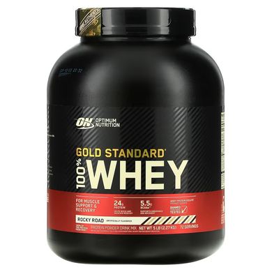Optimum Nutrition, 100% Whey Gold Standard, сироватковий протеїн, зі смаком шоколадного морозива, 2270 г (OPN-02789), фото