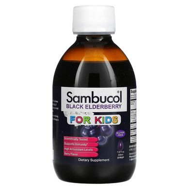 Sambucol, Сироп из черной бузины, для детей, ягодный аромат, 230 мл (SBL-00121), фото