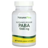 Nature's Plus NAP-02100 NaturesPlus, ПАБК с замедленным высвобождением, 1000 мг, 60 таблеток (NAP-02100)