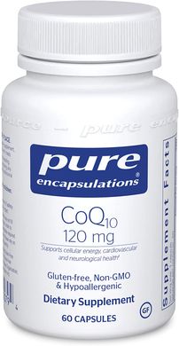 Коензим Q10, CoQ10, Pure Encapsulations, 120 мг, 60 капсул, (PE-00079), фото