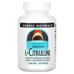 Source Naturals, L-цитруллин, 1000 мг, 60 таблеток (SNS-02003), фото
