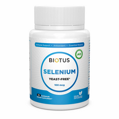 Biotus, Селен, Selenium, без дрожжей, 100 мкг, 60 капсул (BIO-530821), фото