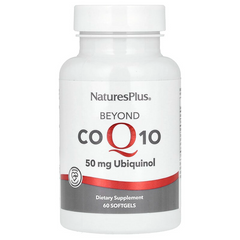 NaturesPlus, Beyond CoQ10, Ubiquinol, убіхінол, 50 мг, 60 м'яких таблеток (NAP-49573), фото