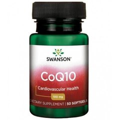 Ультра коэнзим Q10, Ultra CoQ10, Swanson, 100 мг, 50 гелевых капсул (SWV-02560), фото