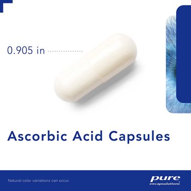 Аскорбінова кислота, Ascorbic Acid, Pure Encapsulations, 250 капсул (PE-00020), фото