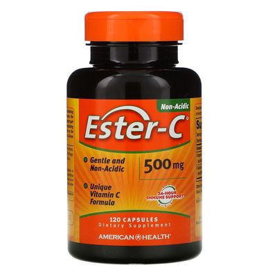 American Health, Ester C, 500 мг, 120 капсул (AMH-16986), фото