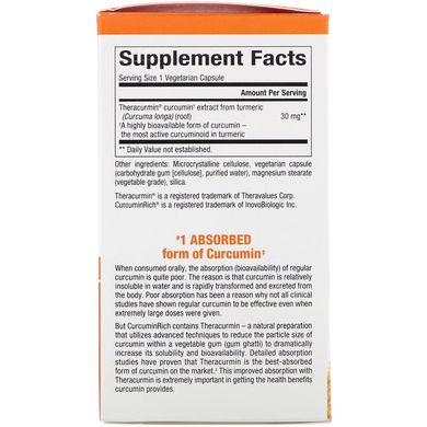Куркумин, Natural Factors, 30 мг, 60 капсул (NFS-04538), фото