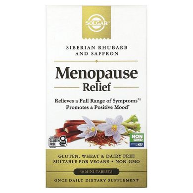Solgar, Menopause Relief, 30 міні-таблеток (SOL-00589), фото