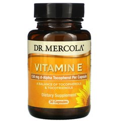 Витамин Е, Vitamin E, Dr. Mercola, 30 капсул (MCL-01508), фото
