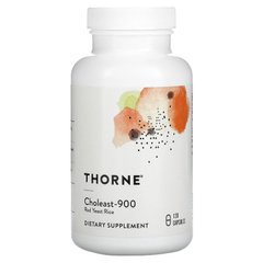 Thorne Research, Choleast-900, Червоний ферментований рис, 900 мг, 120 капсул (THR-70501), фото