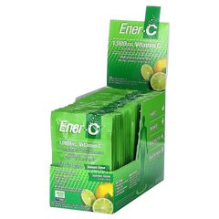 Ener-C, Витамин C, смесь для приготовления мультивитаминного напитка со вкусом лайма и лимона, 1000 мг, 30 пакетиков (ENR-00101), фото