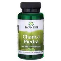 Филлантус нирури, Chanca Piedra, Swanson, 500 мг, 60 вегетарианских капсул (SWV-11229), фото