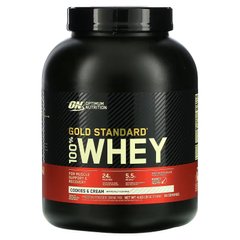 Optimum Nutrition, 100% Whey Gold Standard, сироватковий протеїн, печиво+крем, 2100 г (OPN-02868), фото