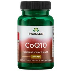 Ультра коэнзим Q10, Ultra CoQ10, Swanson, 100 мг, 100 гелевых капсул (SWV-02561), фото