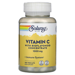 Solaray, Вітамін C з концентратом біофлавоноїдів, 1000 мг, 100 рослинних капсул (SOR-04440), фото