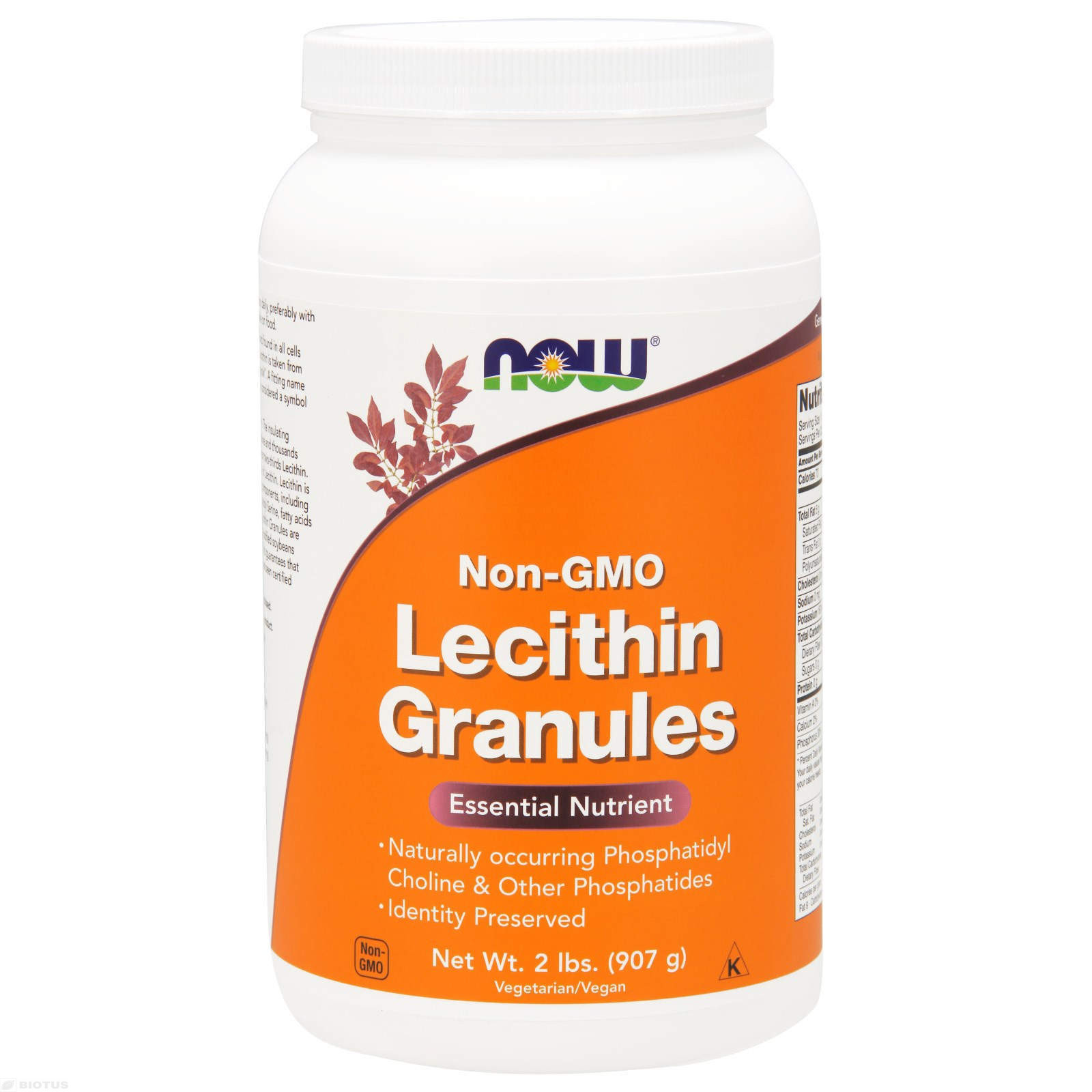 Лецитин в гранулах, Lecithin, Now Foods, без ГМО, 907 г, (NOW-02262)